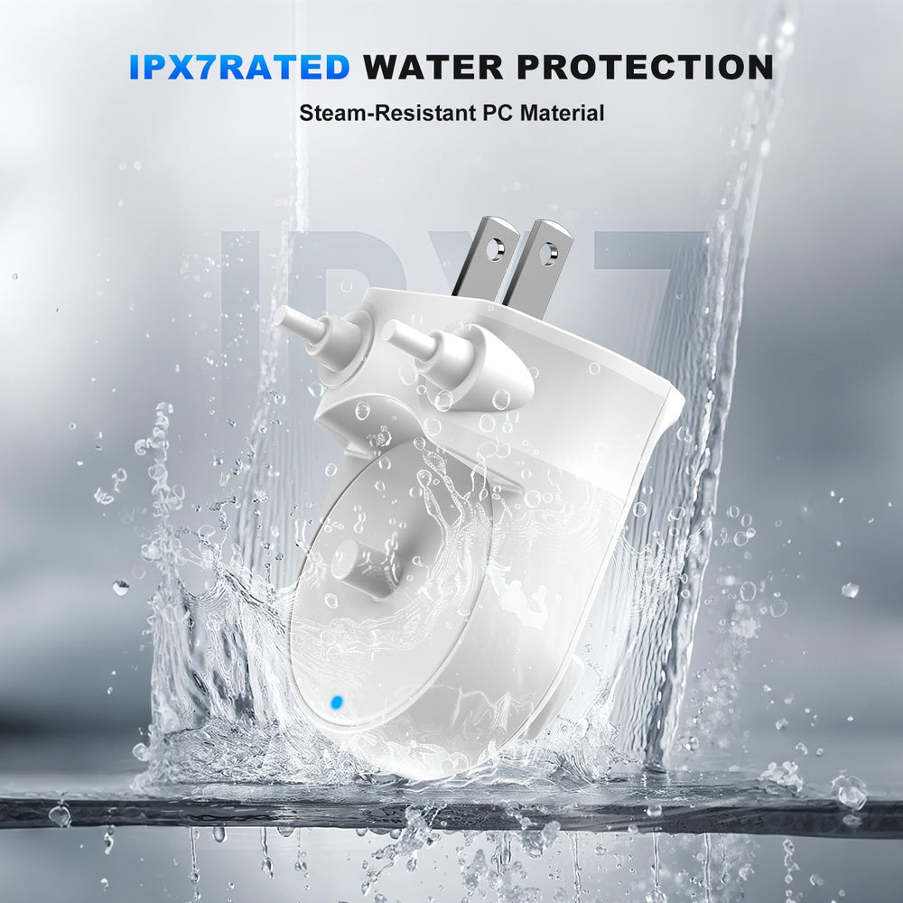 Charger base pictured for compatibility with Philips Sonicare models