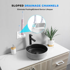 Top-down view showing compact footprint of the charger base