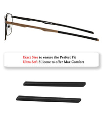 Soft silicone earsocks compatible with Oakley Conductor OX3186 OX3187 - Black