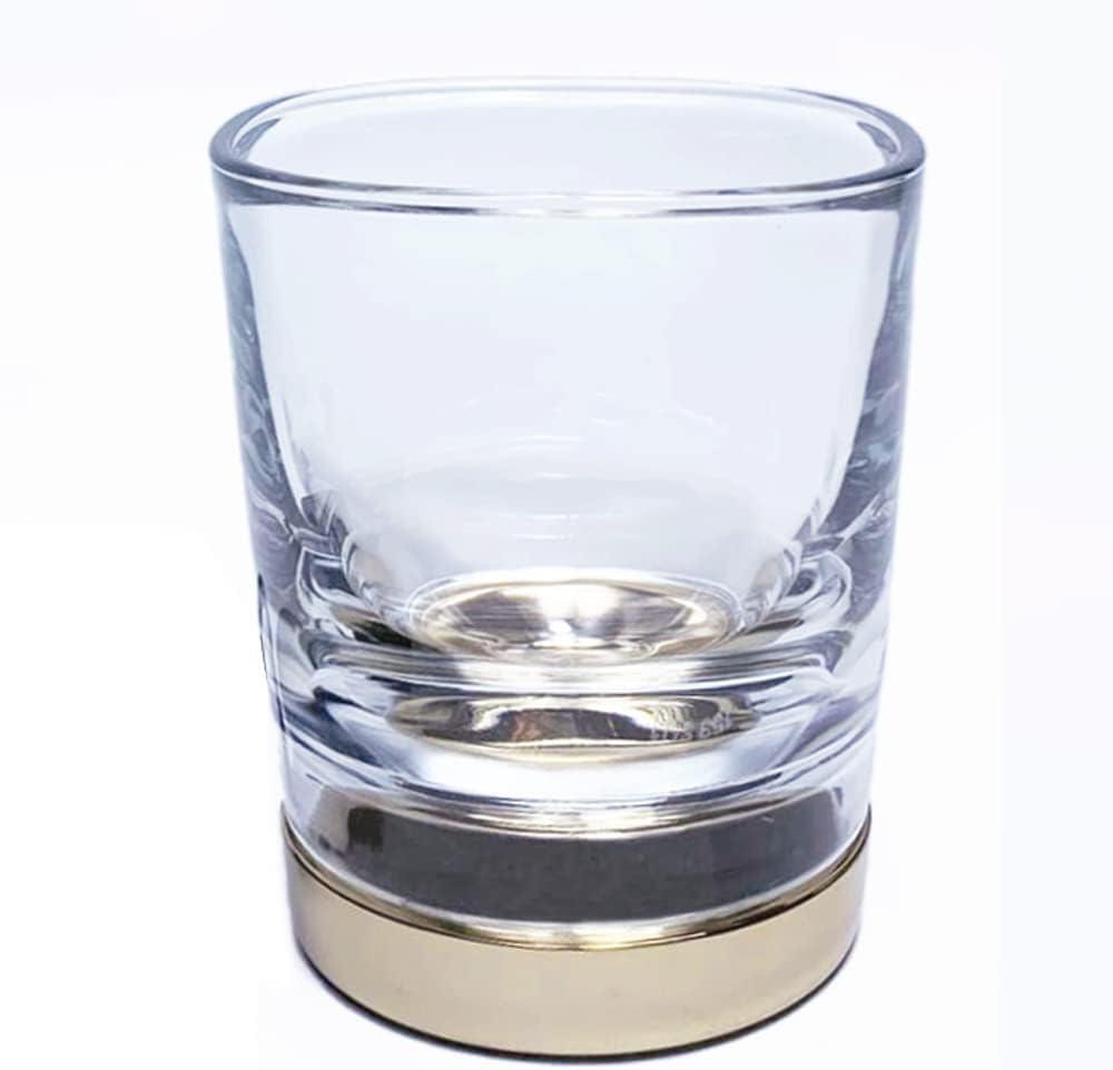 Front view of SoniCare electric toothbrush charger base with glass cup