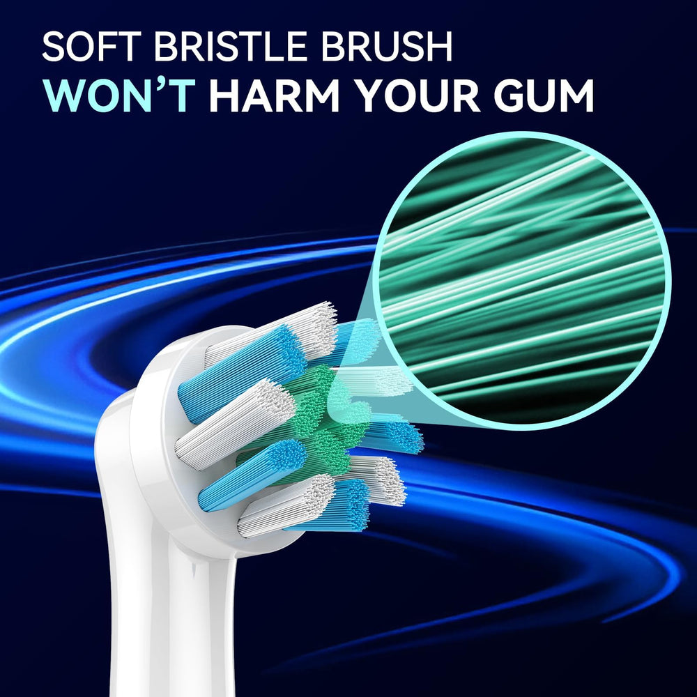 Wear indicator bristles on replacement head