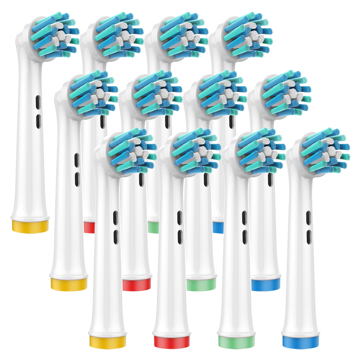 12-pack cross-action replacement toothbrush heads for Oral-B Braun