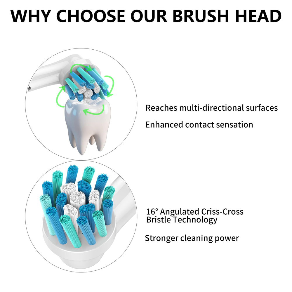 Interdental cleaning bristles at a 16-degree angle