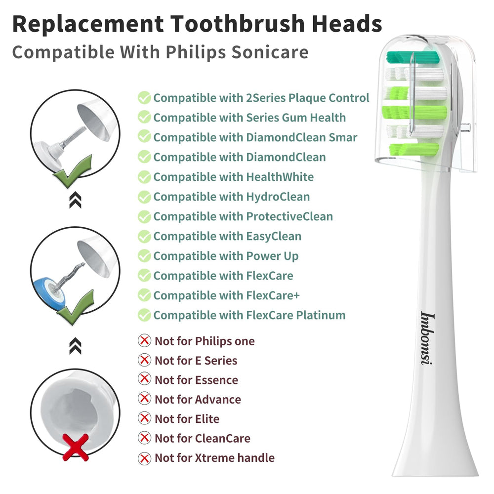 DuPont bristles on Sonicare compatible brush head