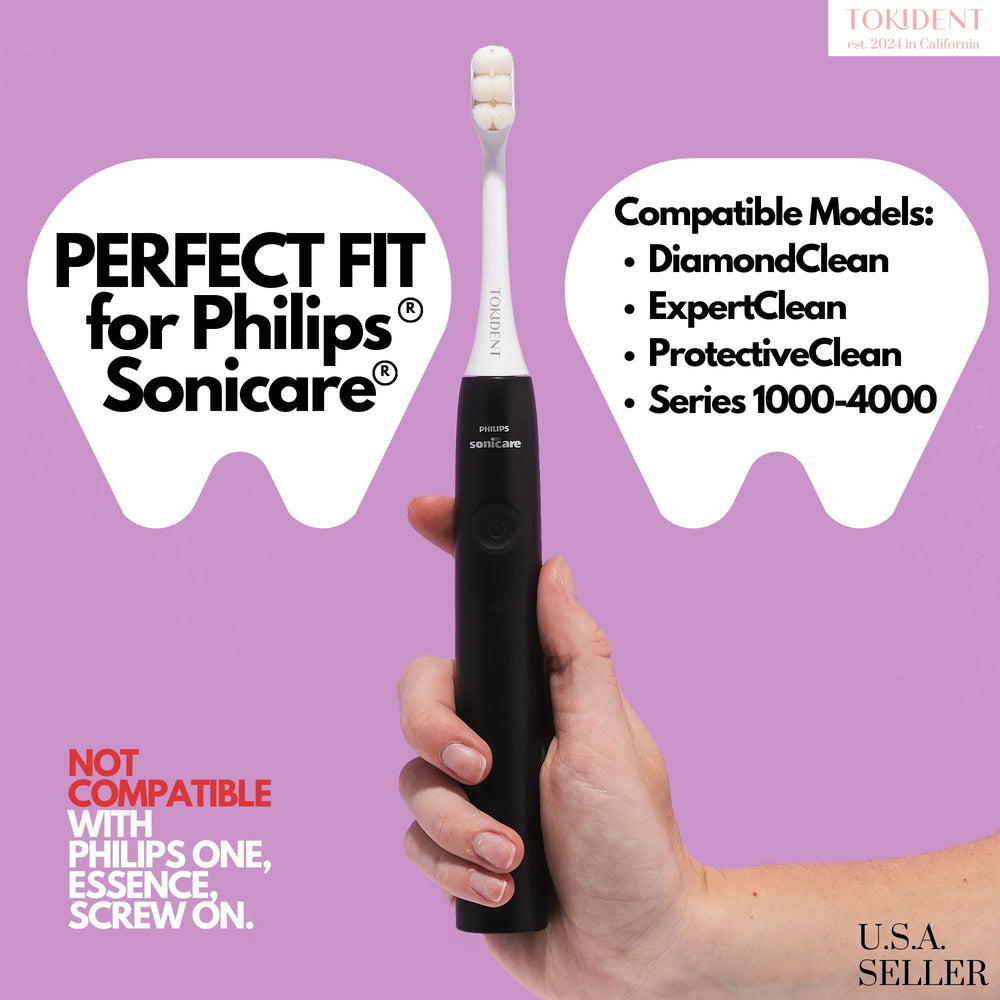 Wave cut design on Philips Sonicare compatible replacement head