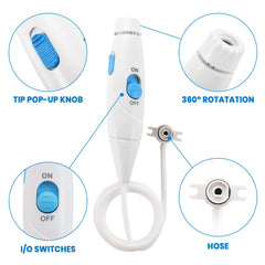 Waterpik Aquarius WP-660/WP-670 replacement hose and handle kit compatible with WP-660 and WP-670