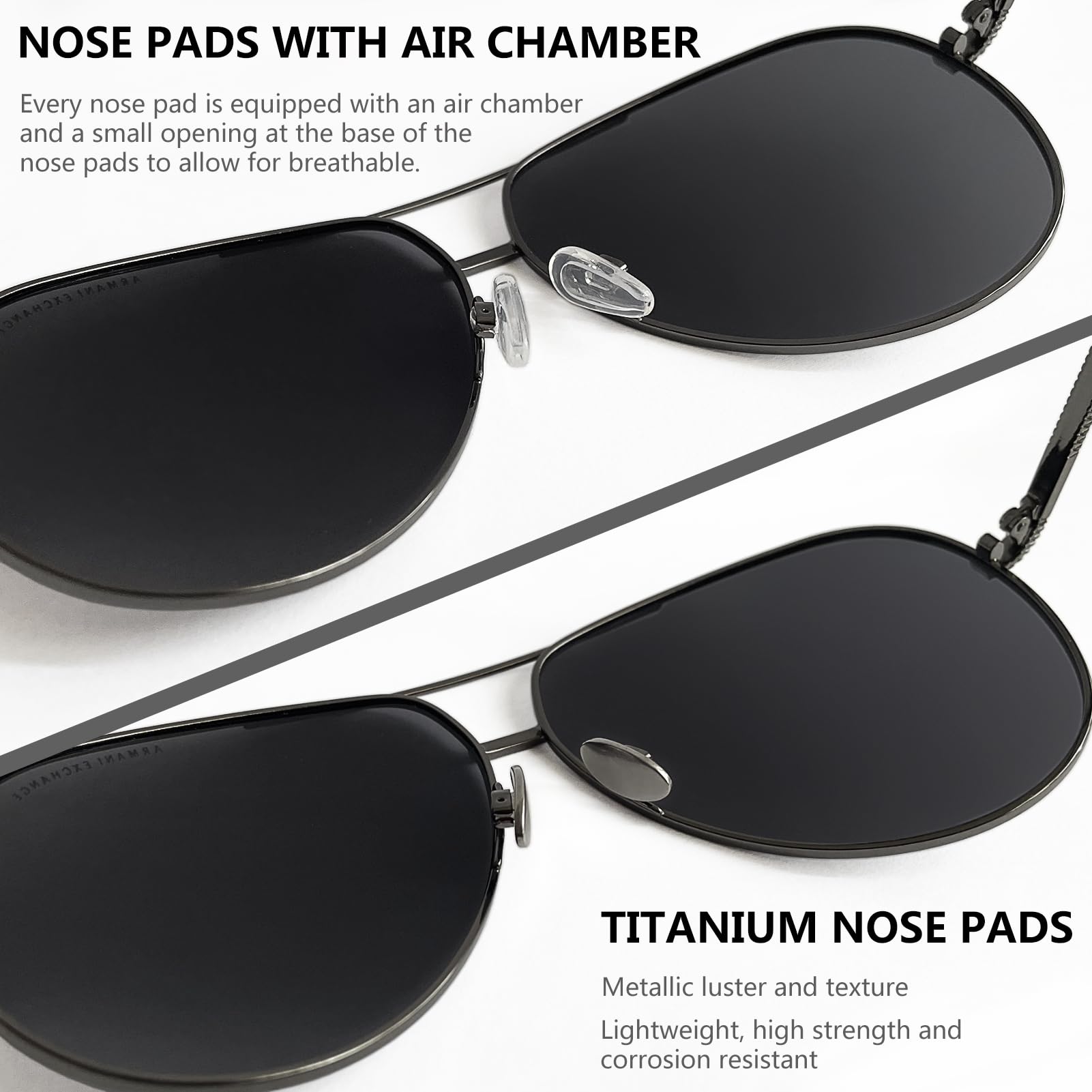 18-pair replacement kit with six nose pad types