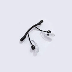 Replacement kit components for glasses: nose pad arms and screws