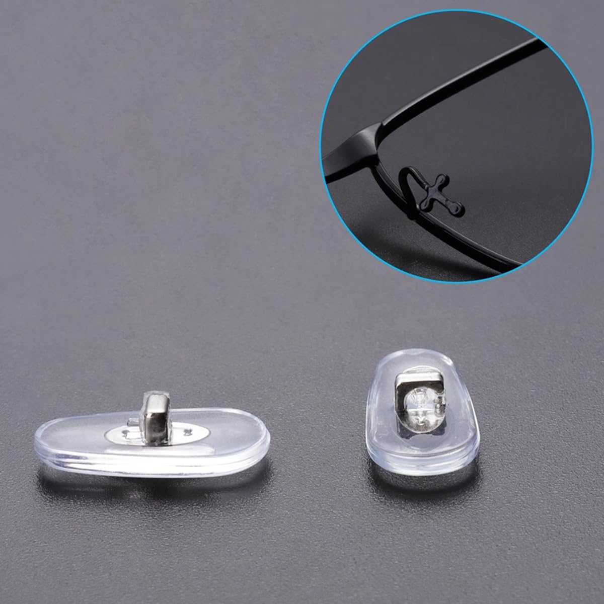 Replacement nose pads for glasses close-up