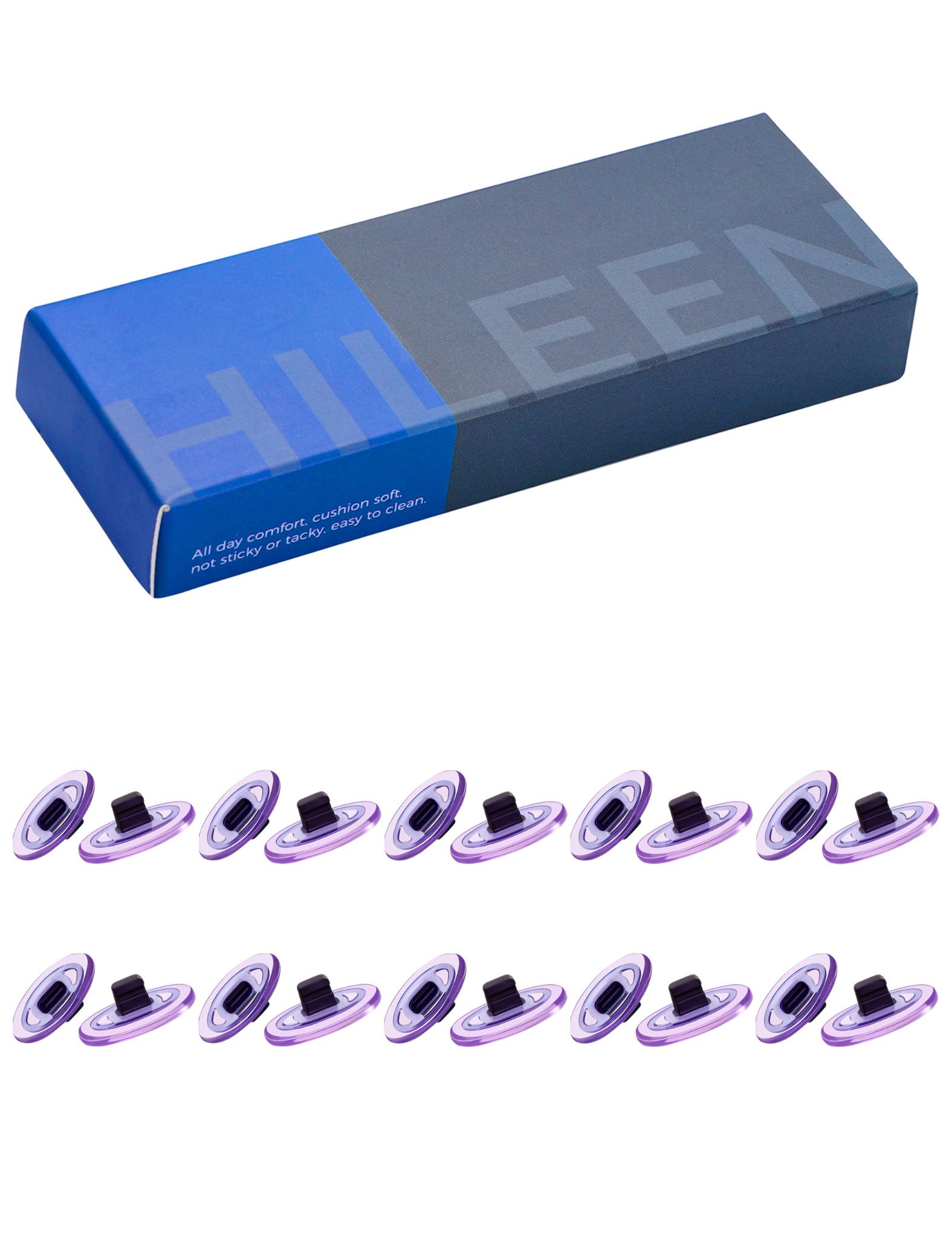Packaging image showing all 10 nose pads