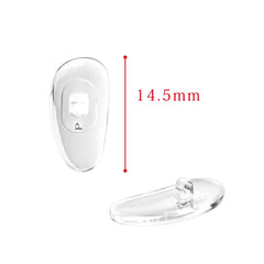 Screw-in nose pad hardware with screws for Prada frames