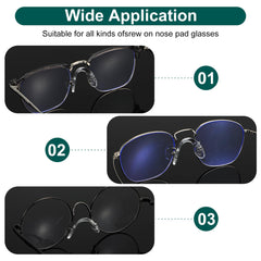 24-pack silicone eyeglass nose pads and screwdriver included