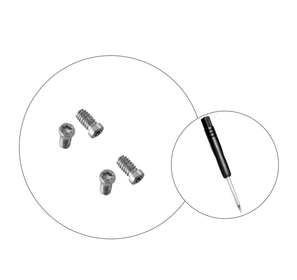 Packaging of Oakley screws and screwdriver kit