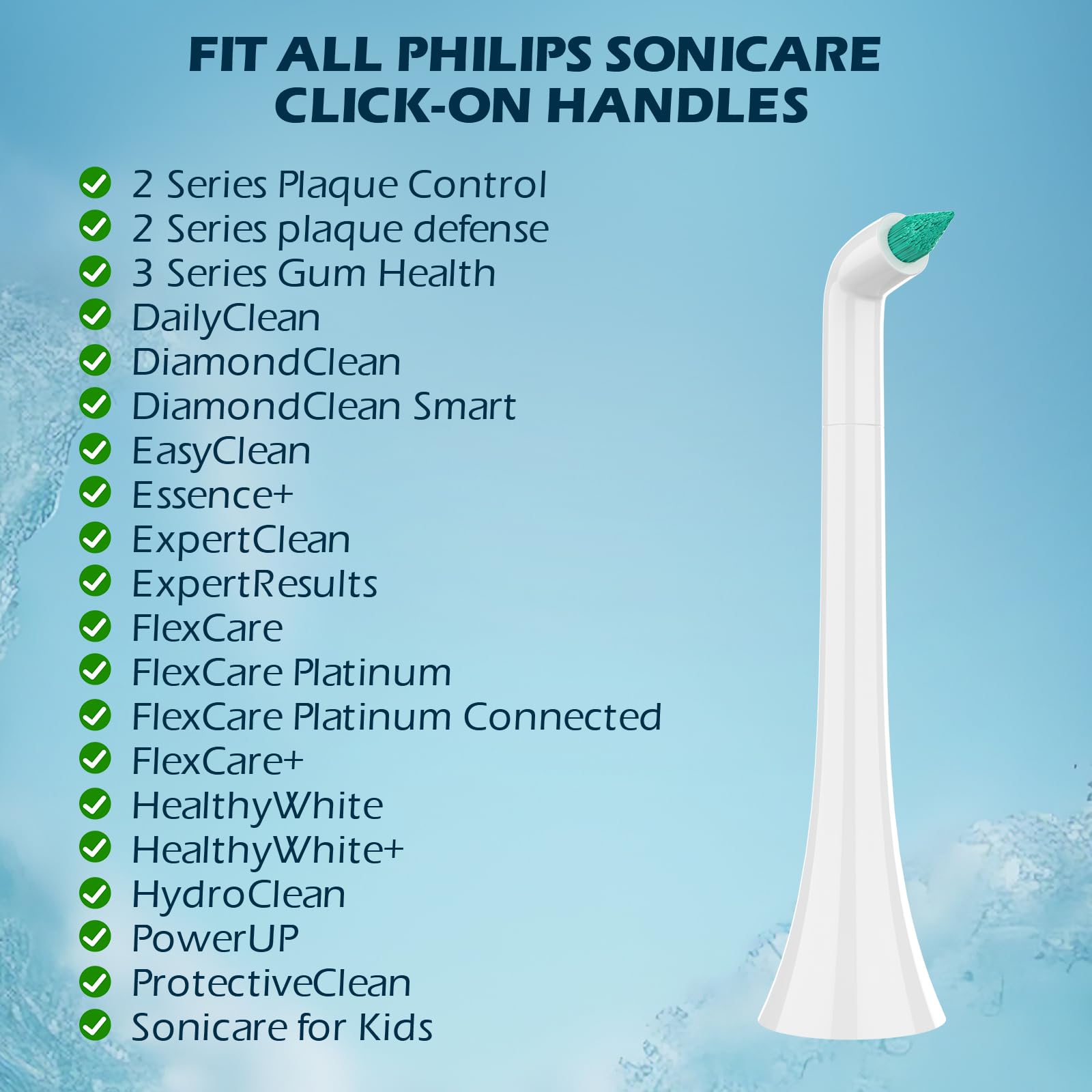 Soft bristles suitable for sensitive teeth and gums