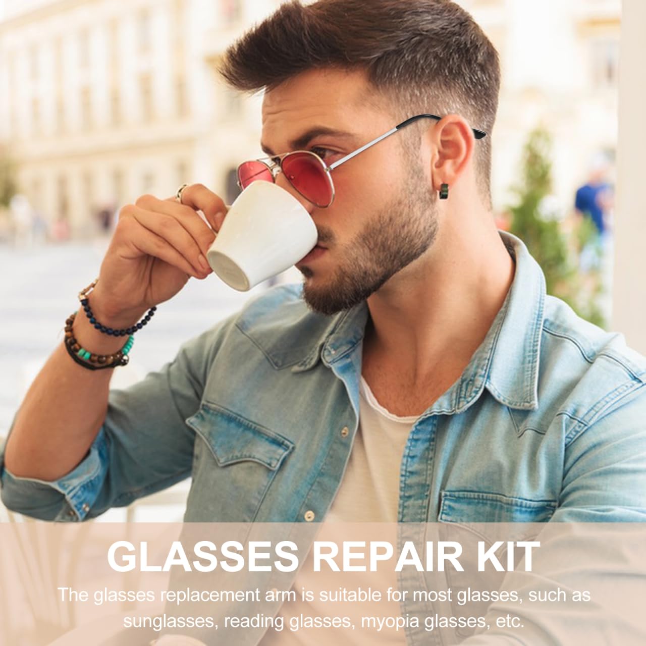 Replacement temples for glasses