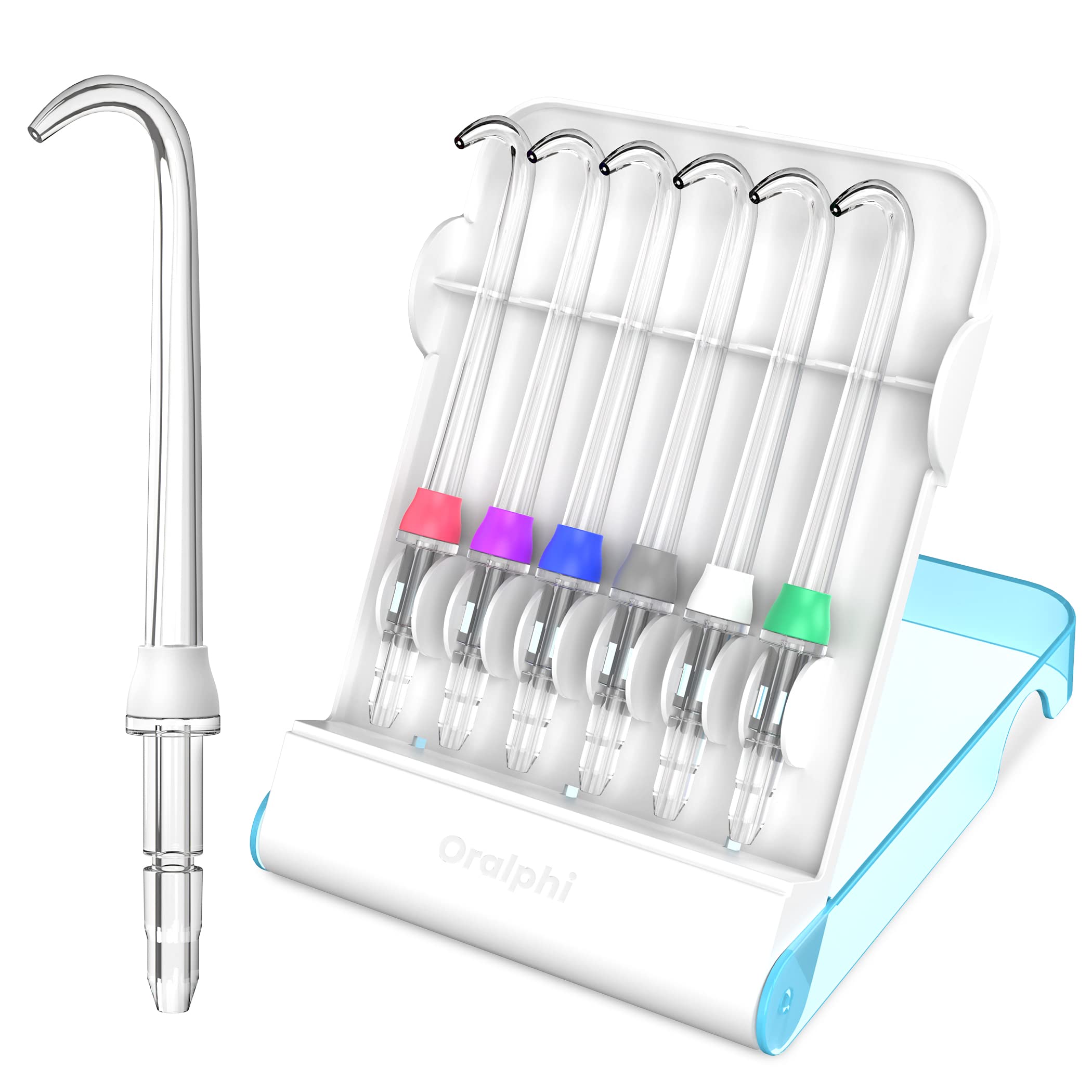Tip storage case holding up to 6 Waterpik implant denture tips