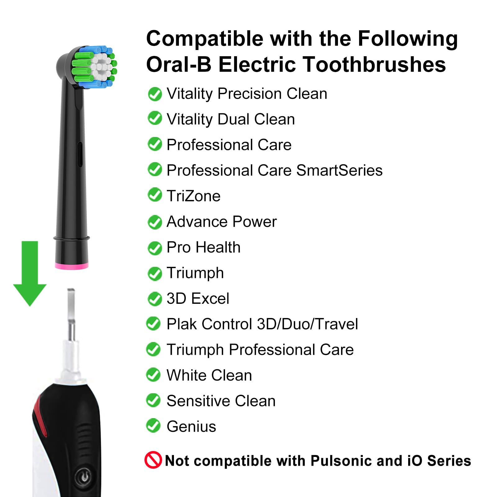 Color-coded rings on Oral-B replacement heads for family sharing