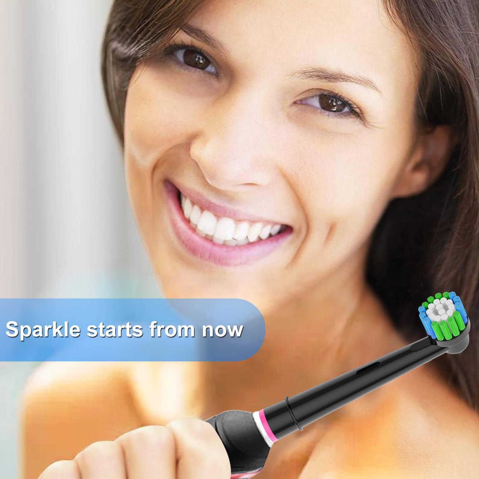 Customer service and 90-day warranty information for Oral-B replacement heads