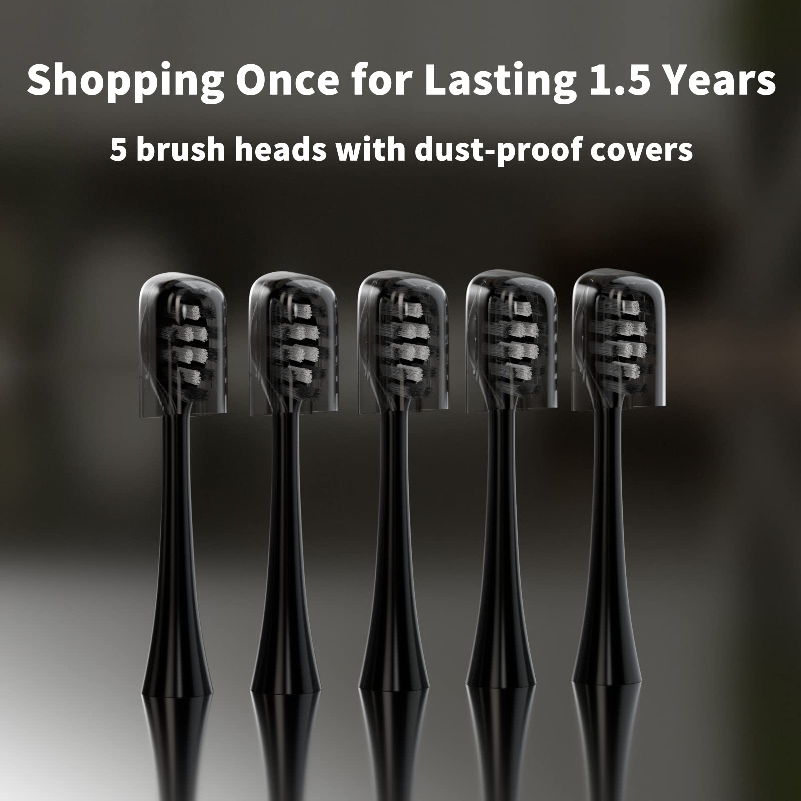 Curved W-shaped bristles designed to fit teeth for Gleem head