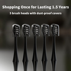 Curved W-shaped bristles designed to fit teeth for Gleem head