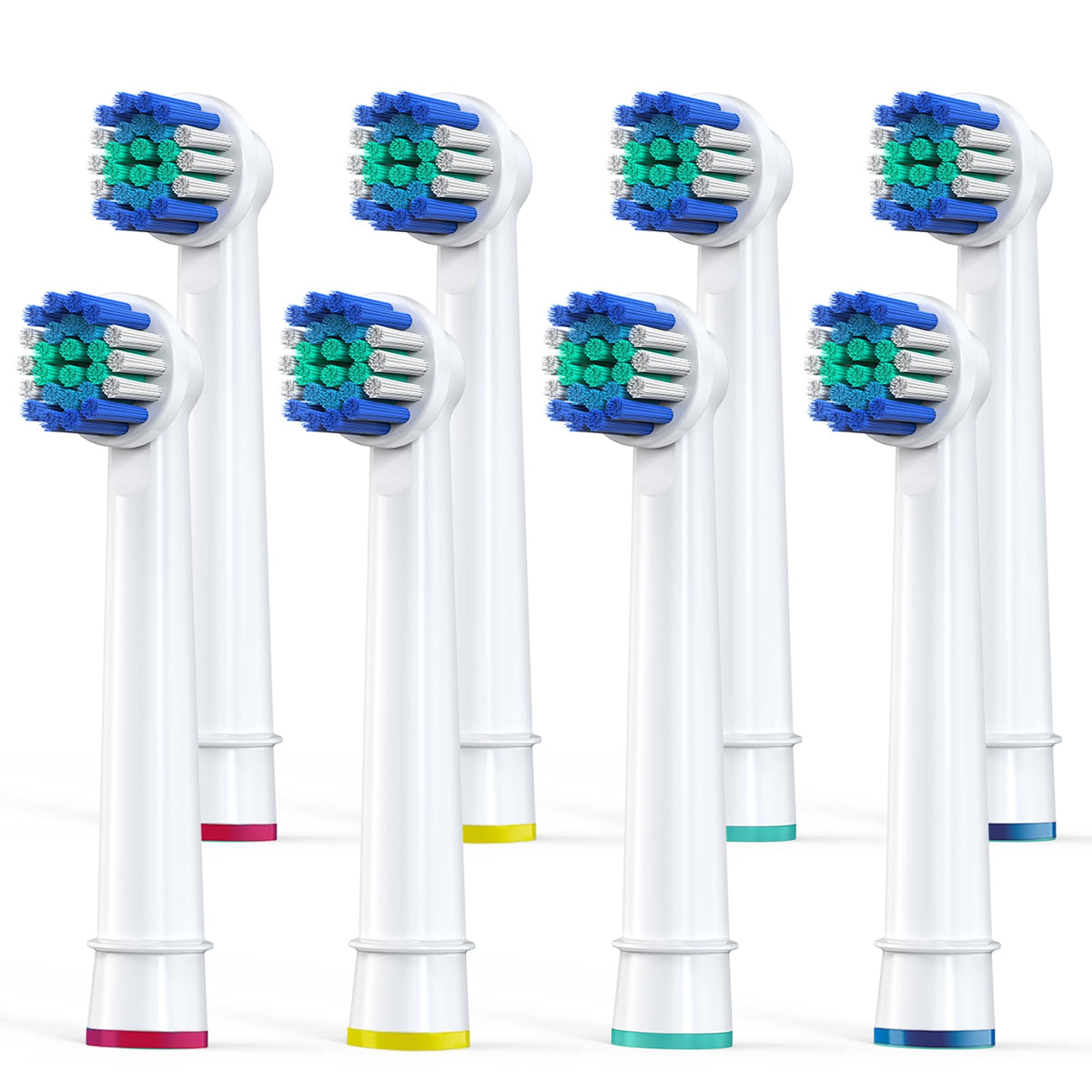 8-pack replacement toothbrush heads for Oral-B Braun electric toothbrushes