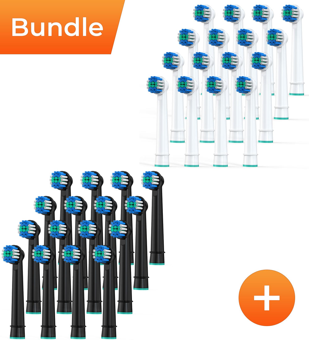Keosaa replacement toothbrush heads compatible with Oral-B and Braun