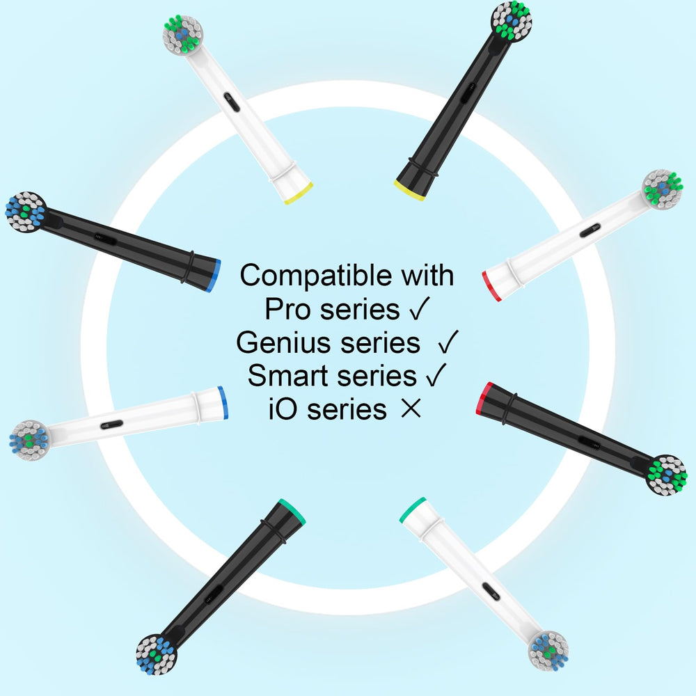 Close-up of replacement toothbrush head bristles