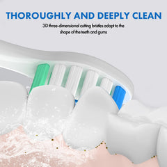 Close up of DuPont bristles on Philips Sonicare compatible heads
