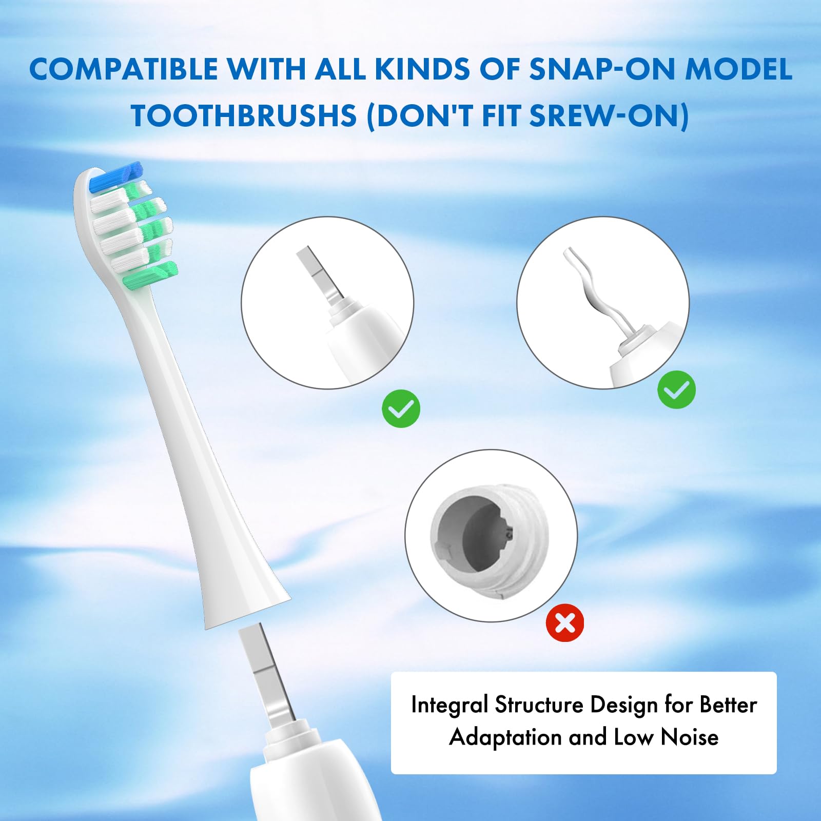 Travel caps and storage case for Philips Sonicare head replacements