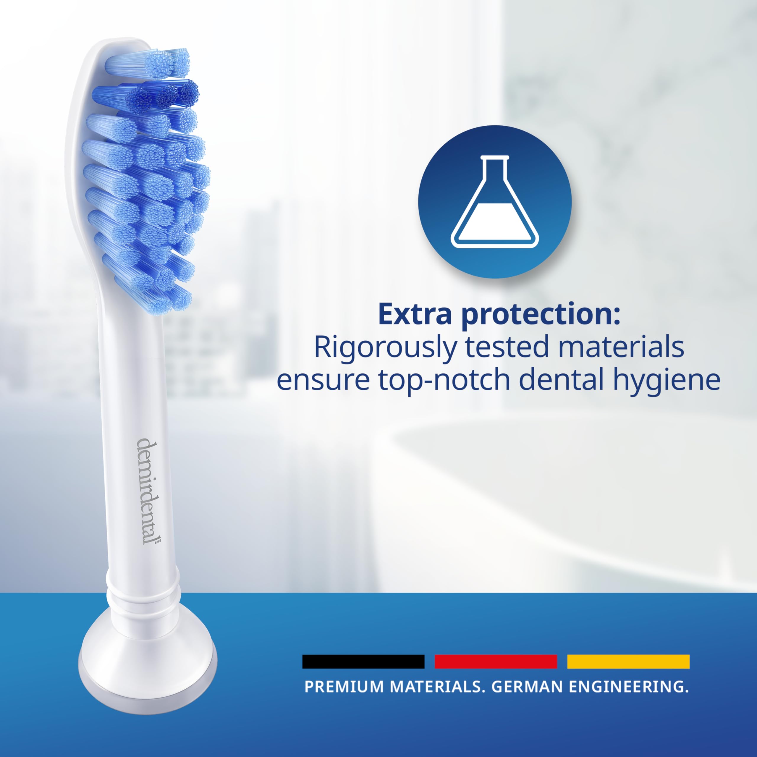 Side view of Sonicare replacement head in white