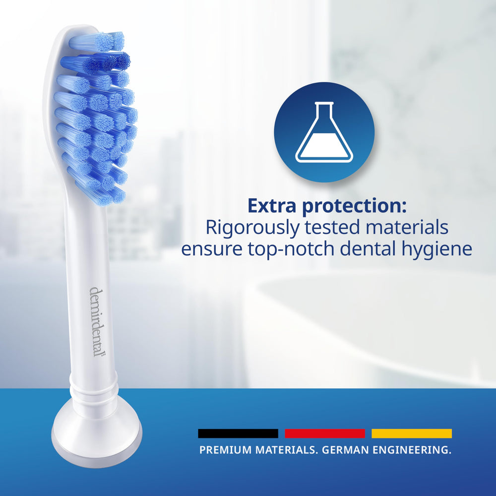 Side view of Sonicare replacement head in white