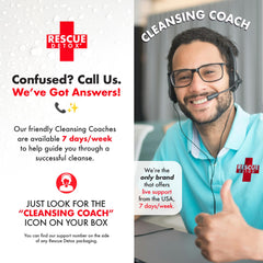 All-natural ingredients illustration for Rescue Detox