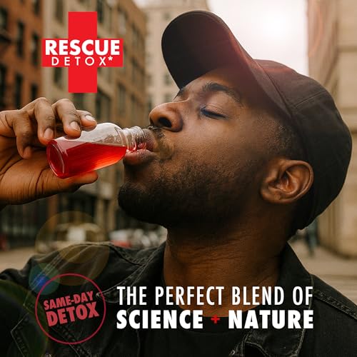 Rescue Detox ICE Shot 2.5oz bottle back label