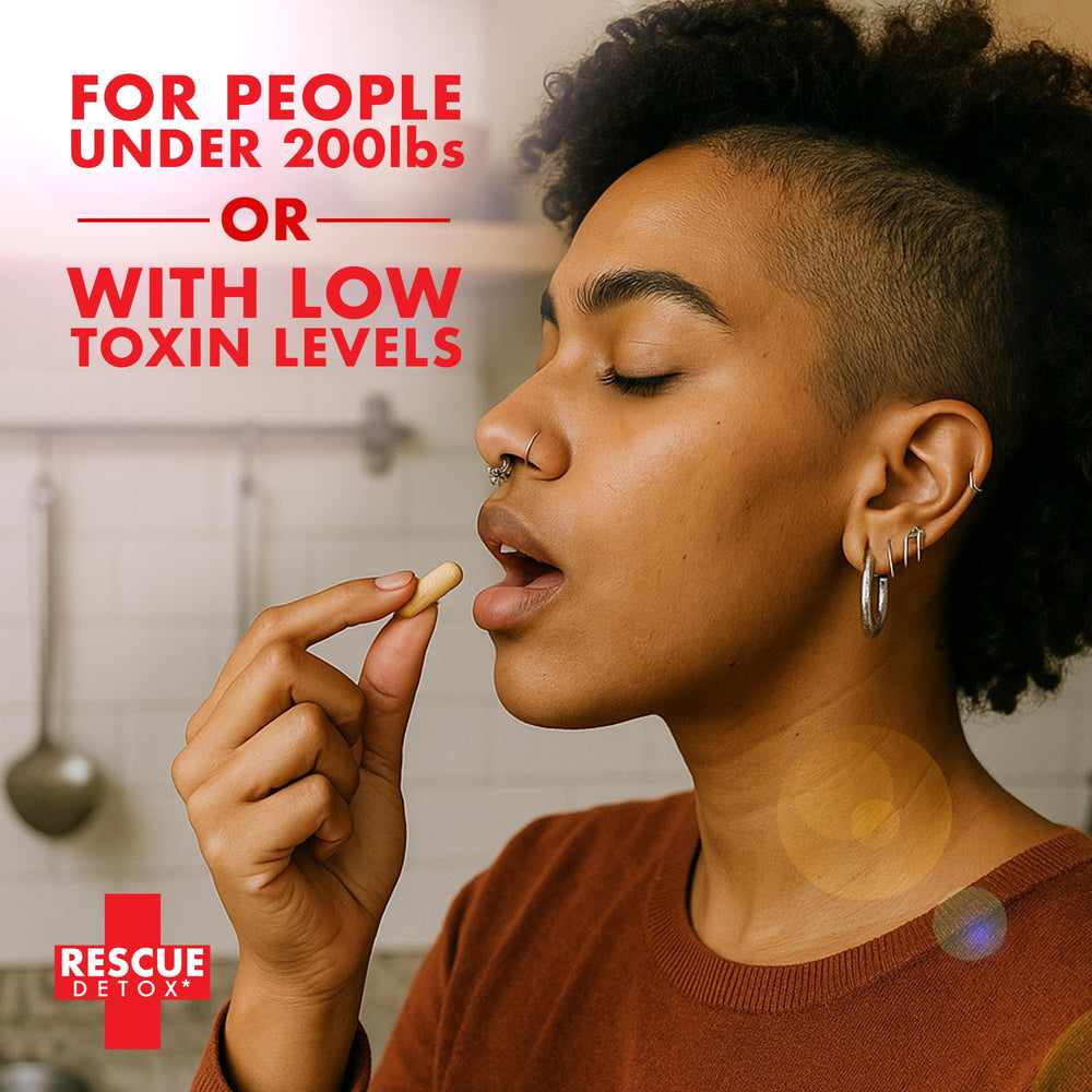Rescue Detox ICE Shot capsules 4-count close-up