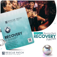 Patch applied to skin for hydration and recovery