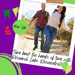 Two Resveratrol capsules displayed for serving size