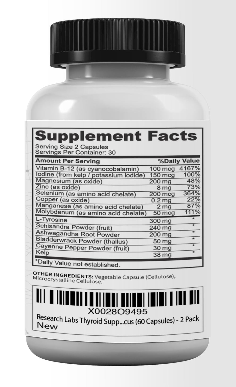 Two-pack box packaging of Research Labs Thyroid Support + Iodine