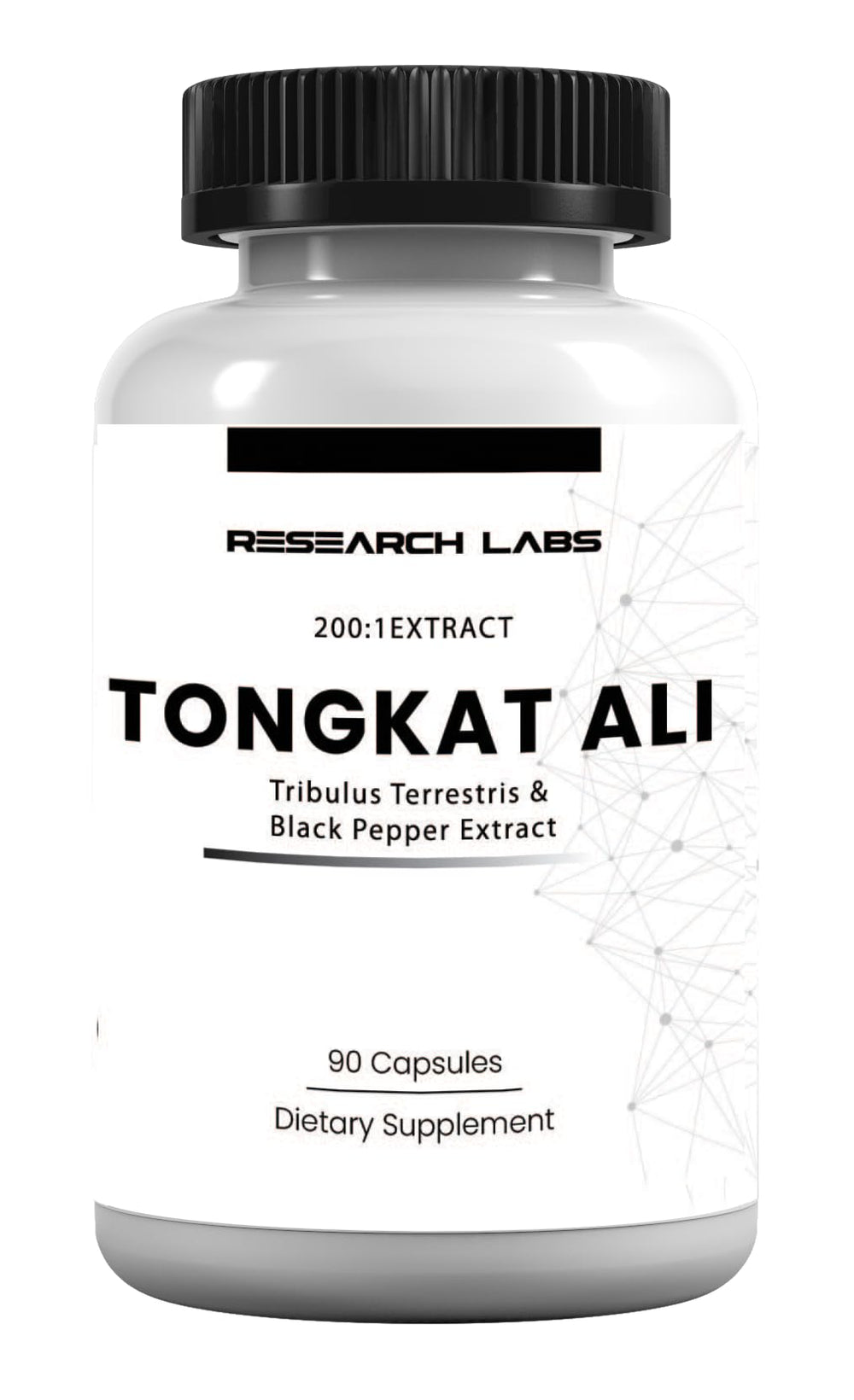 Product image showing Research Labs Tongkat Ali 200x strength capsules