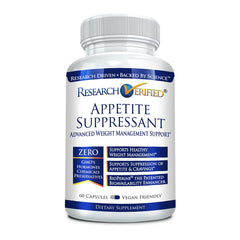 Bottle of Research Verified Appetite Suppressant with 60 capsules