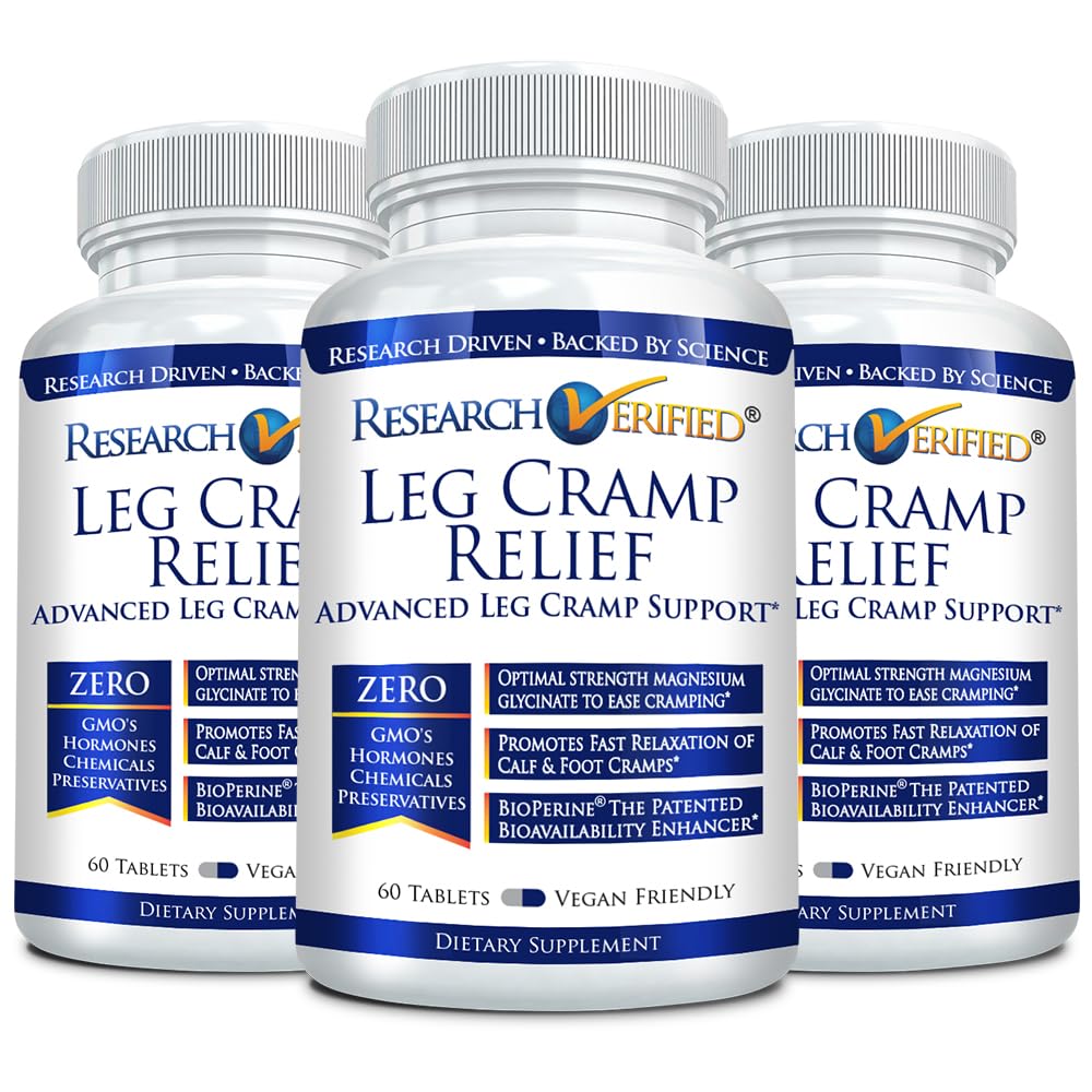 Research Verified Leg Cramps bottle and label