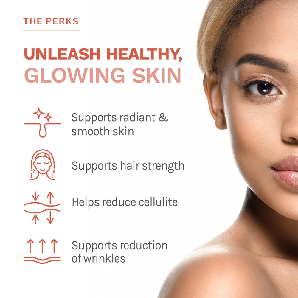 Unflavored collagen powder packaging label