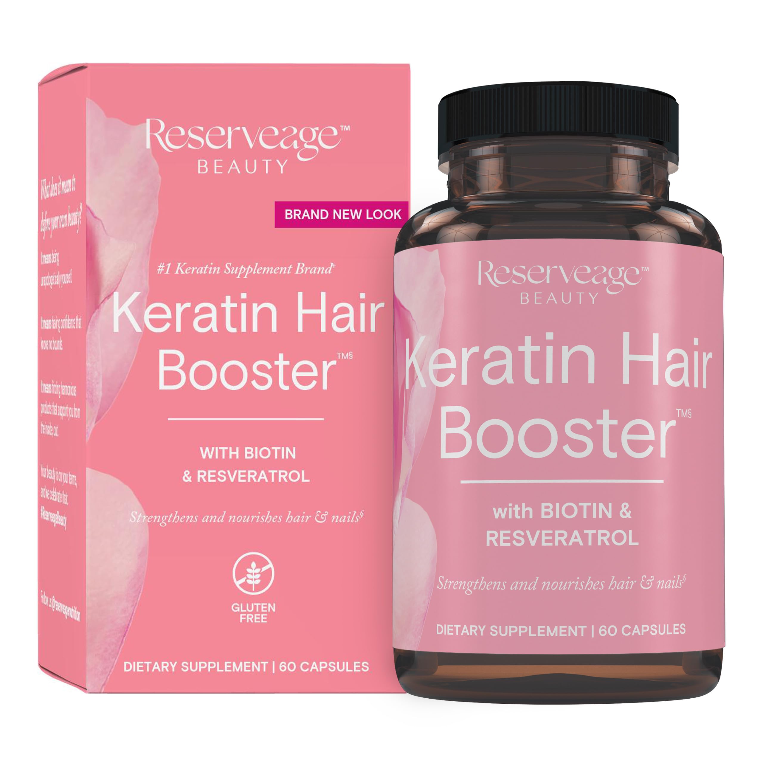 Reserveage Beauty Keratin Hair Booster bottle front