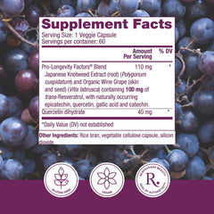 Close-up of vegan resveratrol capsules