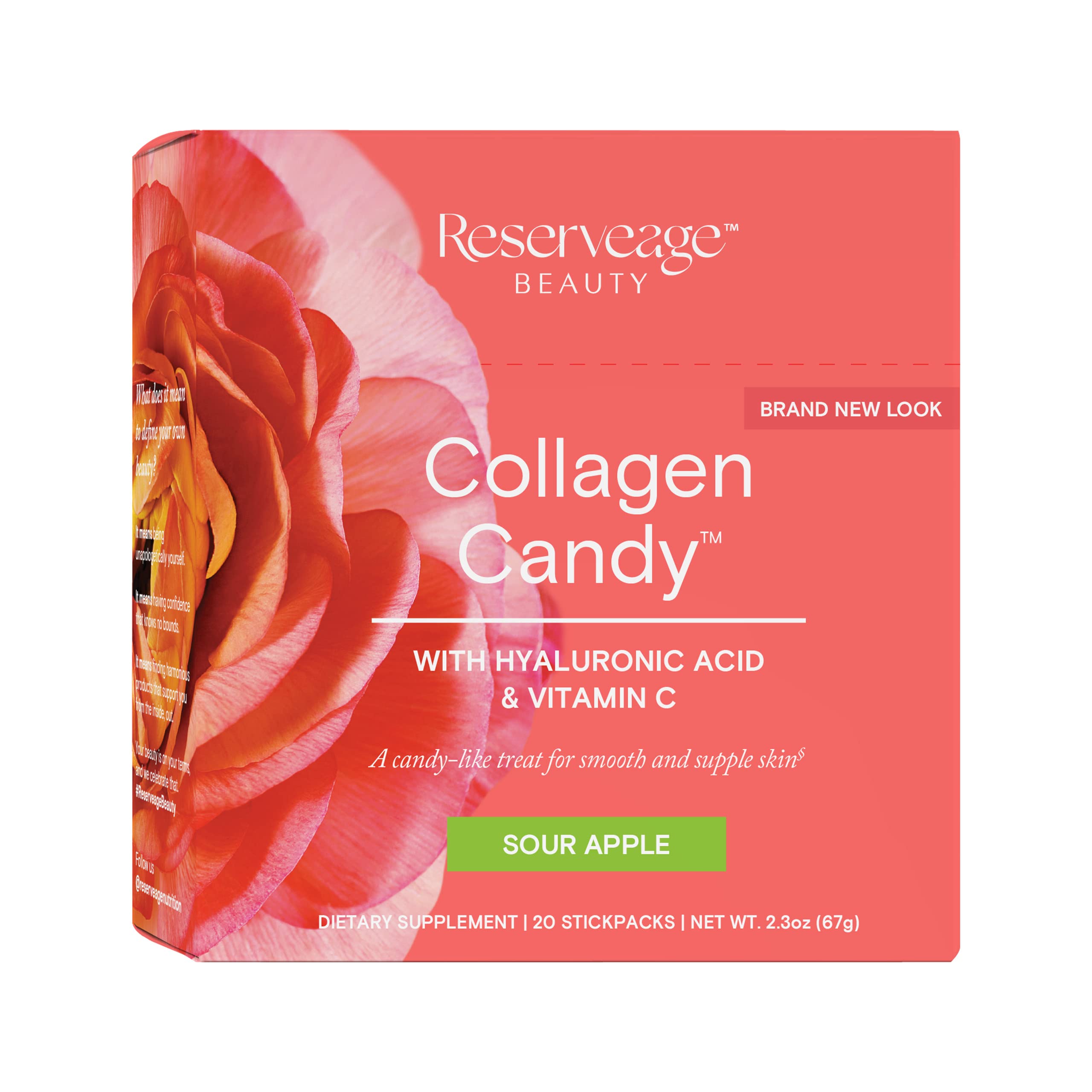 Reserveage Collagen Candy Sour Apple flavor package