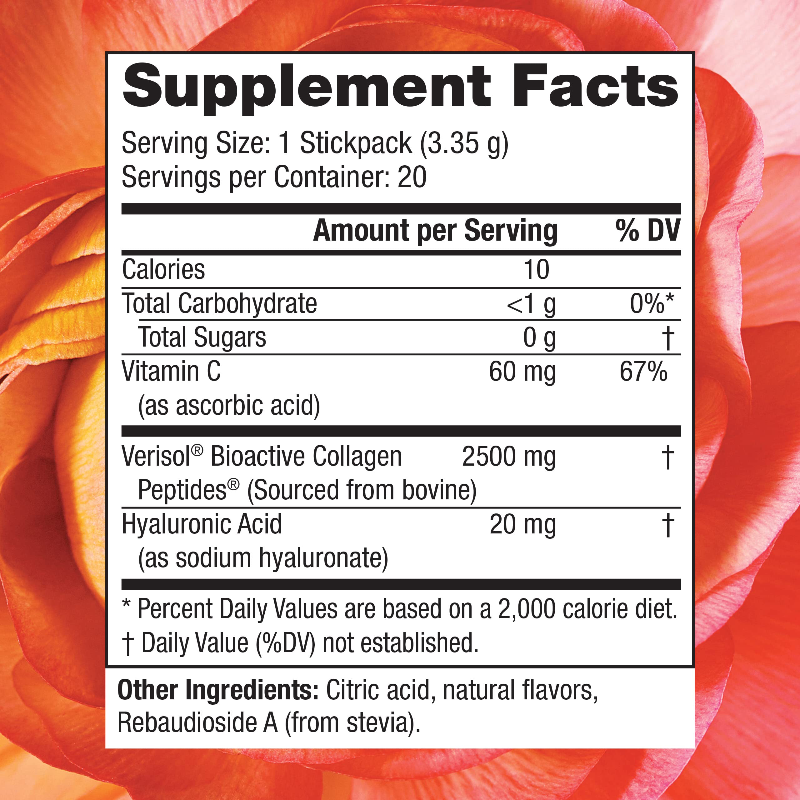 Close-up of Reserveage Collagen Candy 2.3 oz package