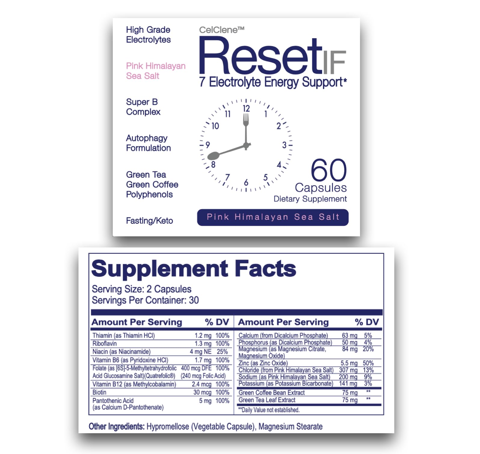 Made in USA label on ResetIF Energy Electrolyte packaging