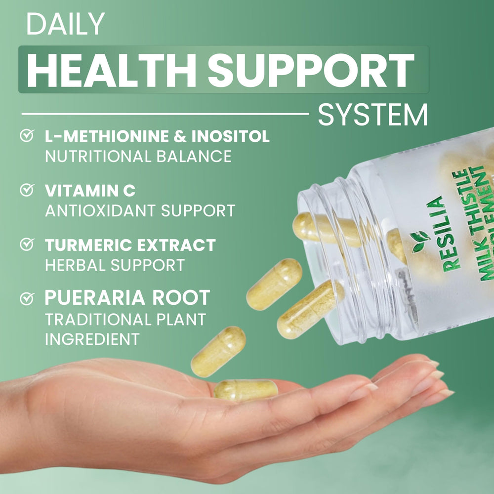 Resilia Oil Of Oregano turmeric, inositol and pueraria root raw ingredients displayed