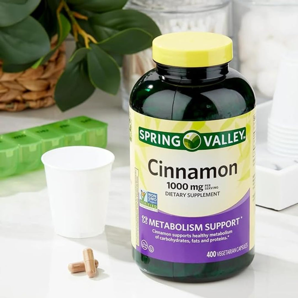 Gluten-free, dairy-free cinnamon supplement packaging