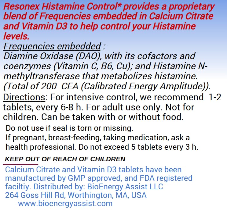 Front-facing Resonex Histamine Control product image