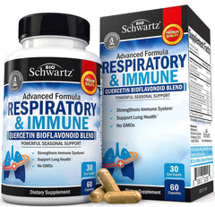 BioSchwartz Respiratory & Immune Lung Support bottle with 60 capsules